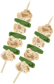 焼き鳥イラスト